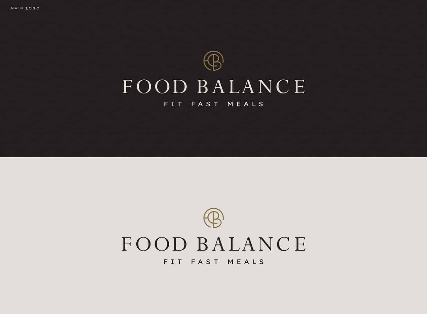 Food Balance Logo And Visual Identity Brandbook